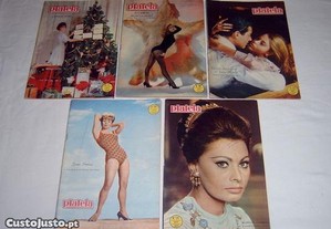 5 revistas Plateia antigas anos 60