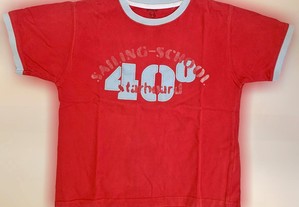 T-Shirt de Criança Unissexo, Vermelho, como Nova