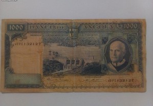 Nota 1000 escudos - mil escudos - Angola 1970