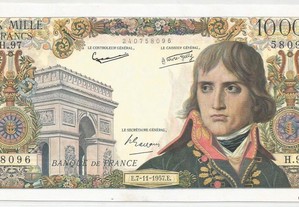 Espadim - Nota de 10.000 Francos de 1957 - França 096