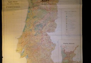 Mapa de Portugal - Regiões Naturais - Sub-Regiões e Agrotipos