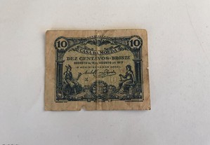 Nota de 10 centavos de 1917