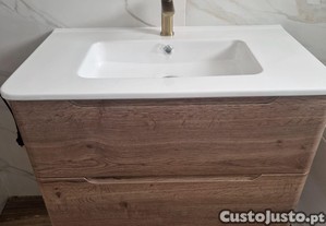 Conjunto móvel + lavatório 80 cm - NOVO
