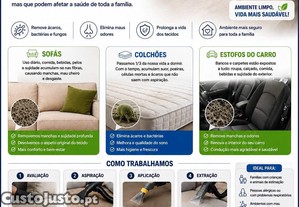 Higienização de Sofás, Colchões, Tapetes e Estofos