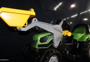 Trator Verde - Rolly Junior Deutz + Reboque + Carregador Frontal