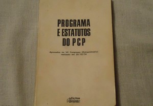 Livro Programa e Estatutos do PCP