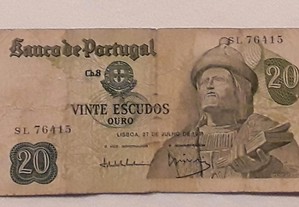 Nota 20$00 (Escudos), Ano 1971, Chapa 8