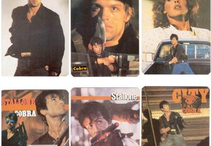 Coleção completa de 12 calendários sobre Stallone Cobra 1987
