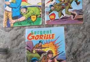 BD Sargent Gorille Nºs 51, 82 e 83 de 1981 Francês - O preço indicado é para os 3 livros.
