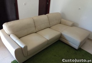 Sofá 3 Lugares Chaise Longue Conforto e Estilo