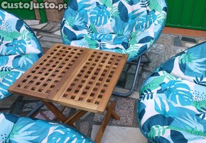 Conjunto para jardim,varanda,pátio,caravana,ou sala,nunca usado
