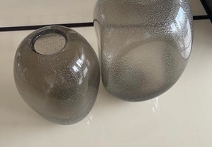 Conjunto Duo vaso de vidro moderno
