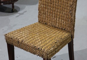 Cadeira em Madeira e Vime