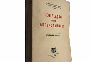 Legislação sobre arrendamentos - António Pedro Pinto de Mesquita
