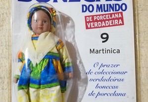 Bonecas do Mundo (Martinica) Porcelana Verdadeira