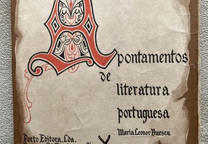 Apontamentos de literatura portuguesa ( portes incluídos)