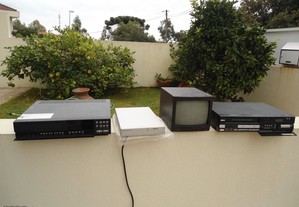 2 gravadores VHS + Monitor