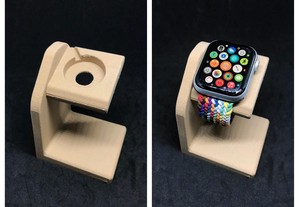 Base de carregamento / Dock carregamento para Apple Watch efeito madeira