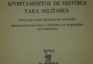 Apontamentos de história para militares, de Loureiro dos Santos.