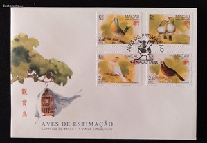 FDC - envelope do 1. dia - Aves de Estimação - Macau - 1995