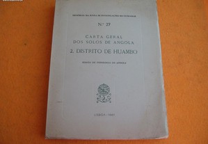 Carta Geral dos Solos de Angola, Distrito de Huambo - 1961