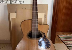 Guitarra acustica Gipsy jazz Di mauro anos 50 grande boca
