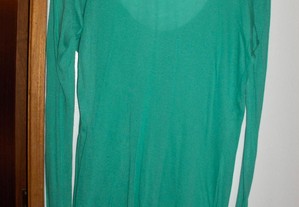 Camisola de algodão, verde, Zara, Tam Mi7