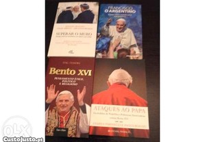 Quatro livros sobre os Papas