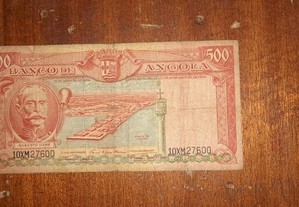 Nota 500 escudos Angola Roberto Ivens