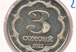 Tajiquistão - 3 Somoni 2022 - soberba