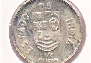 Índia - 1/2 Rupia 1936 - bela/soberba prata