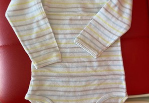 bodies de mangas compridas, para bebé bicolor/multicol