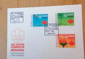FDC, XXI Jogos Olímpicos Montreal 1976