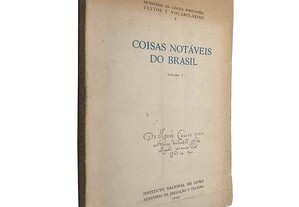 Coisas notáveis do Brasil (Volume I) - A. G. Cunha