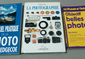 Fotografia analógica - 3 livros técnicos em francês