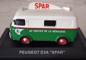 * Miniatura 1:43 "Carrinhas de Distribuição" | Peugeot D3A | Publicidade: "Spar"