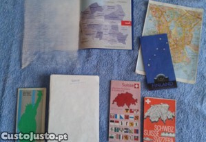 MAPAS de países e/ou cidades da Europa+Nova Iorque