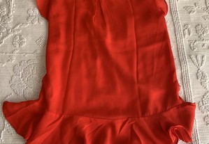 Blusa vermelha, primark, tamanho 32