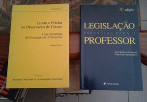 Obras de Albano Estrela e Legislação de Professore