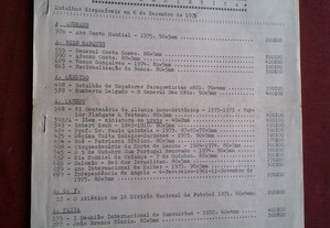 Catálogo Medalhística da Livraria Portugal 1975