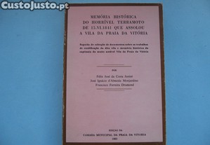 Memória Histórica do Horrível Terramoto de 15-06-1841, na Vila da Praia da Vitória - 1983