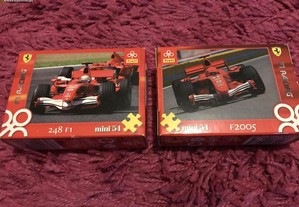 2 mini puzzles formula 1 Ferrari