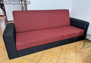 Sofá cama com arrumos novo
