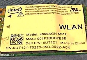 Placa de rede WLAN WI-FI para portátil DELL