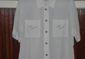Camisa de senhora branca Chanel Valentino