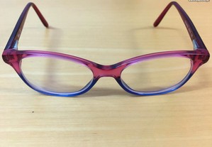 Óculos p/menina 8 a 12 anos da marca Trudi - Como NOVOS (com Portes)