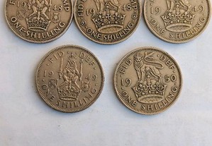 8 moedas, one shilling, Georgivs Vl