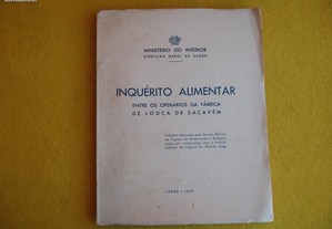 Inquérito Alimentar - 1949