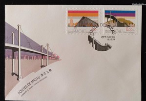 FDC - envelope do 1. dia - Pontes de Macau - Macau - 1994