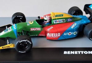 Miniatura 1:43 Nelson Piquet BENETTON Ford B190 (GP Japão 1990)